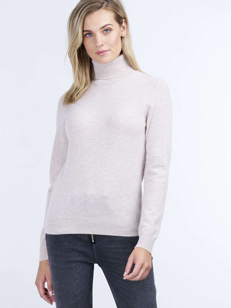 Cashmere roll neck sweater image number 0