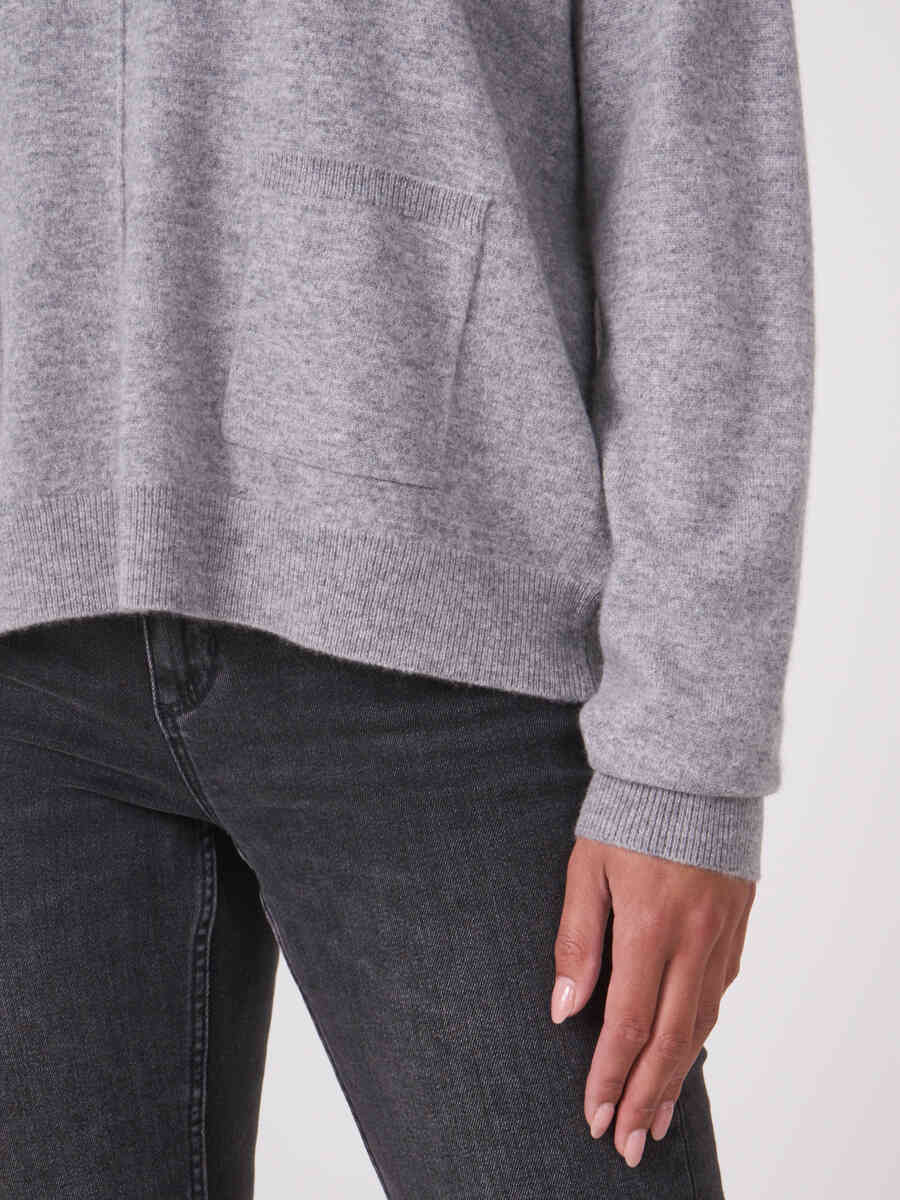Cashmere sweater with front pockets image number 6