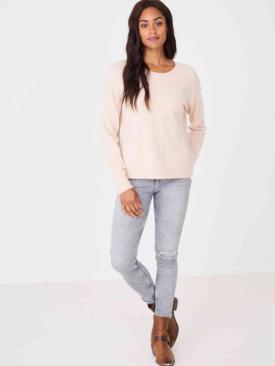 Cashmere sweater with front pockets image number 15
