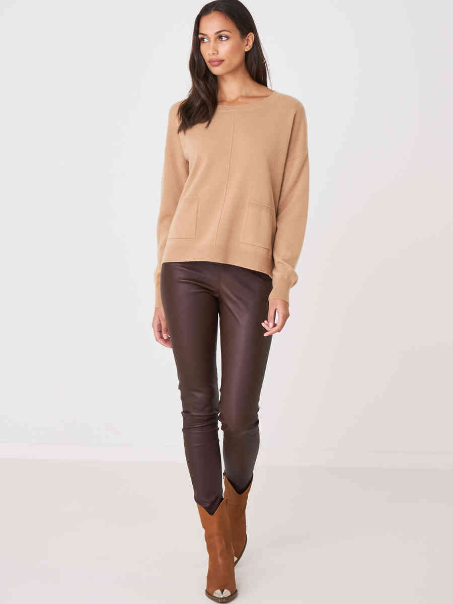 Cashmere sweater with front pockets image number 19