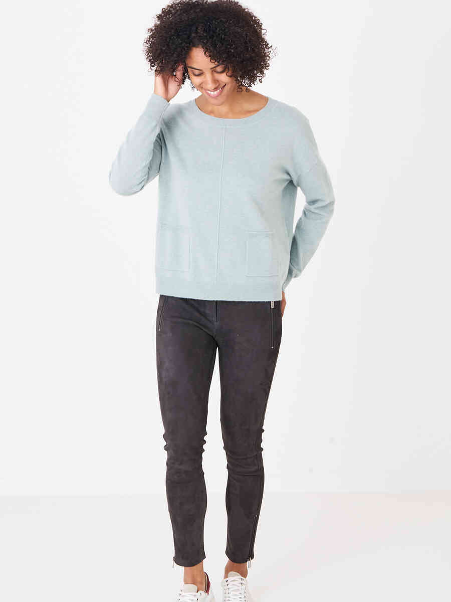 Cashmere sweater with front pockets image number 23