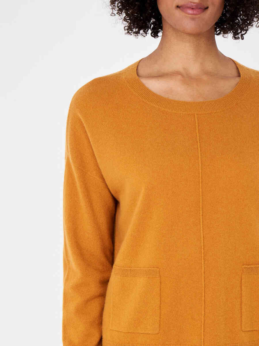 Cashmere sweater with front pockets image number 30