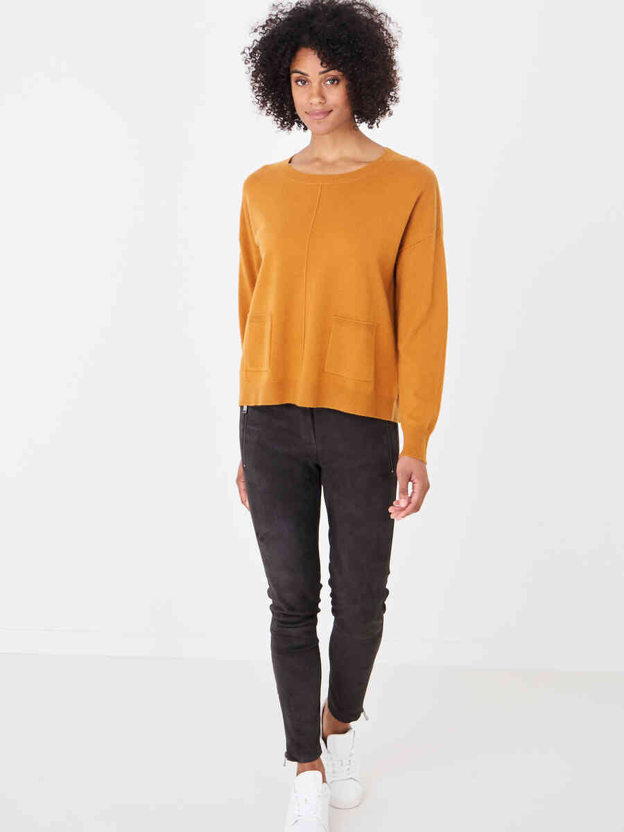 Cashmere sweater with front pockets image number 31