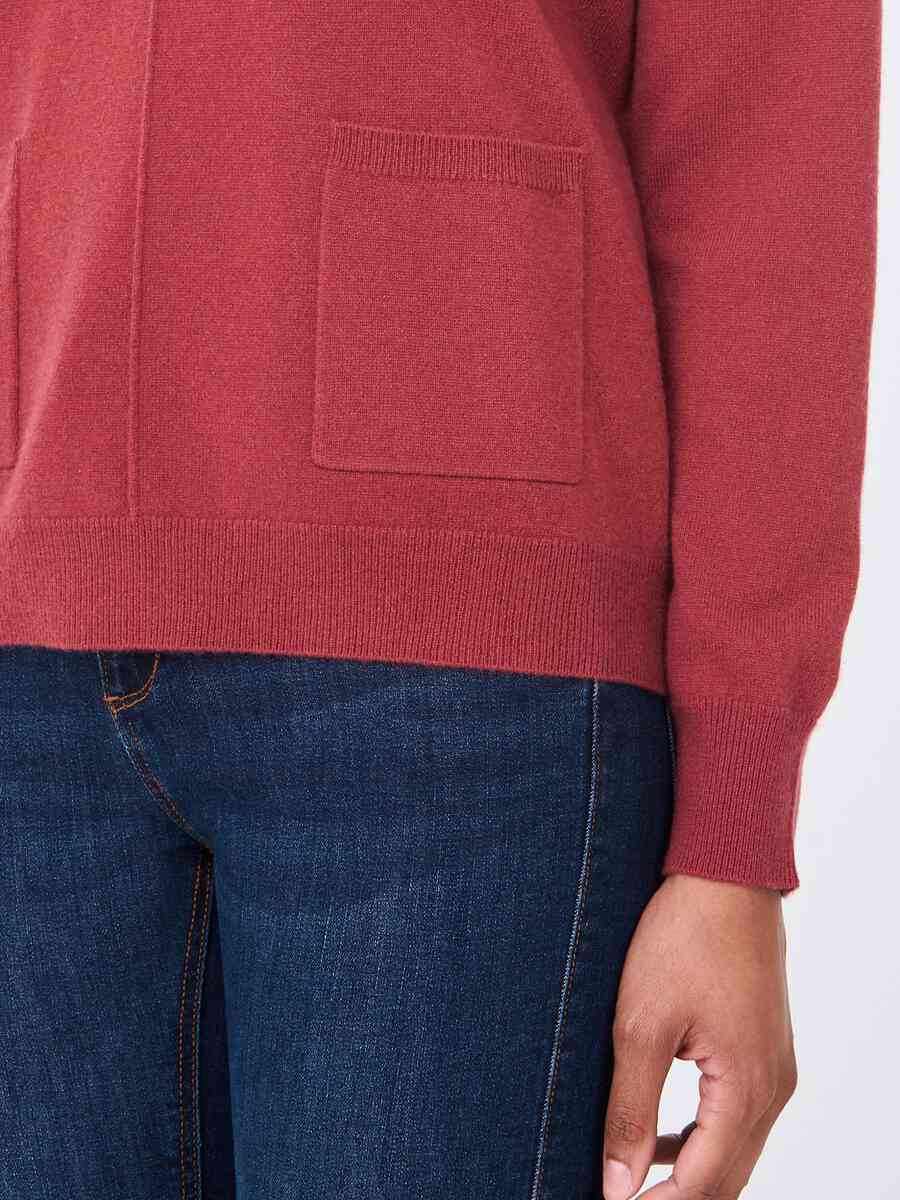 Cashmere sweater with front pockets image number 34