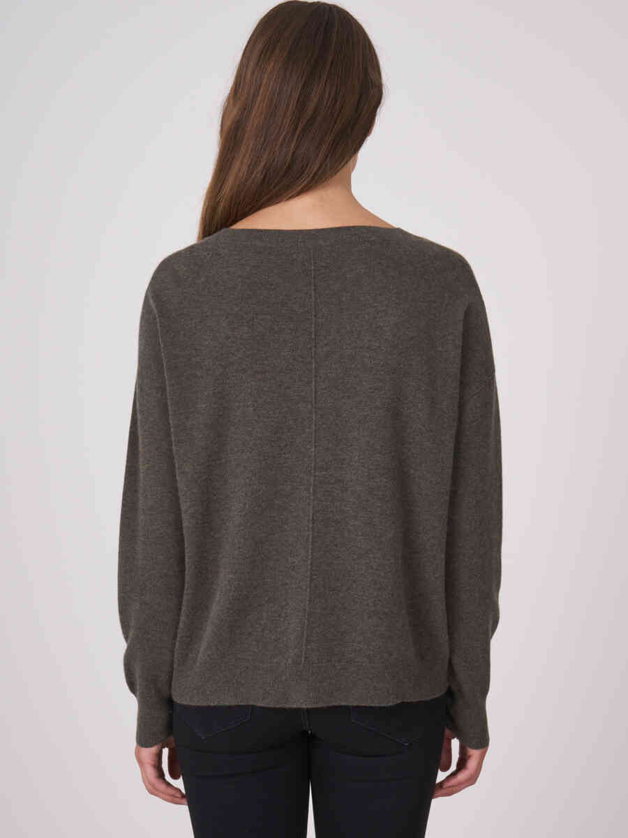 Cashmere sweater with front pockets image number 49