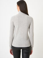 Basic organic cashmere roll neck sweater image number 1