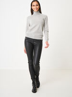 Basic organic cashmere roll neck sweater image number 3