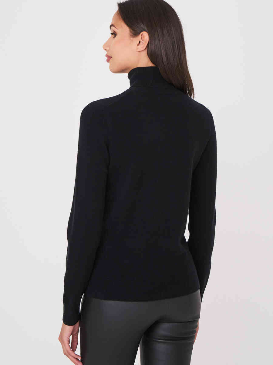 Basic organic cashmere roll neck sweater image number 1