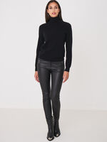 Basic organic cashmere roll neck sweater image number 3