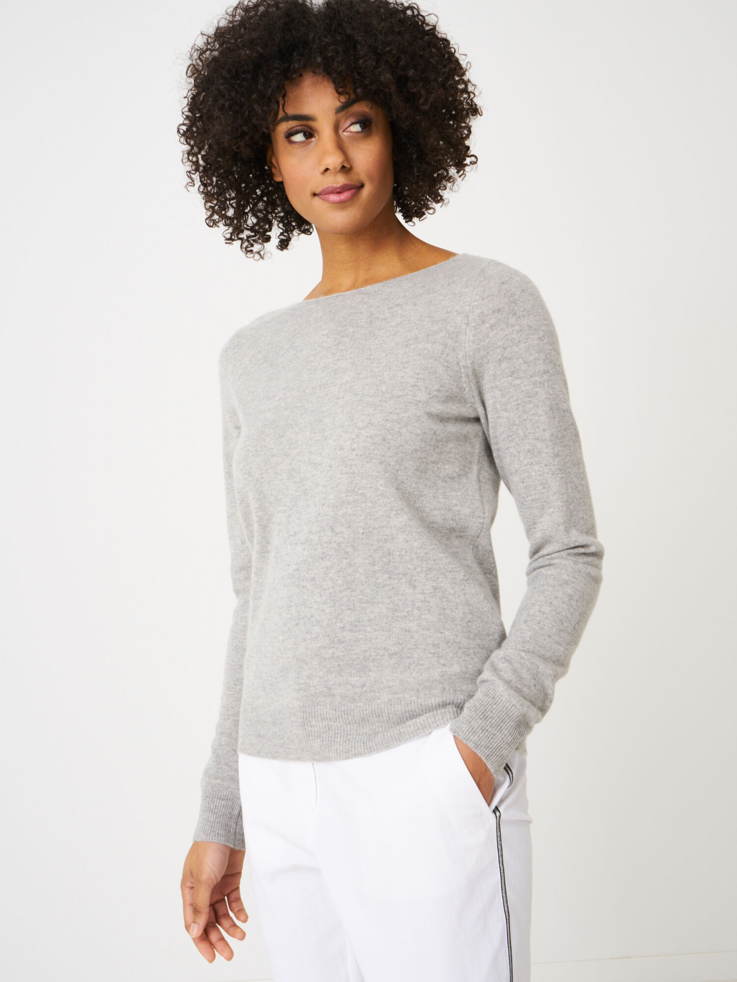 boat neck jumper womens