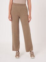 Wide leg knitted pants image number 0