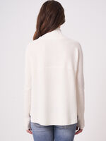 A-line knitted pullover with stand-up collar image number 2