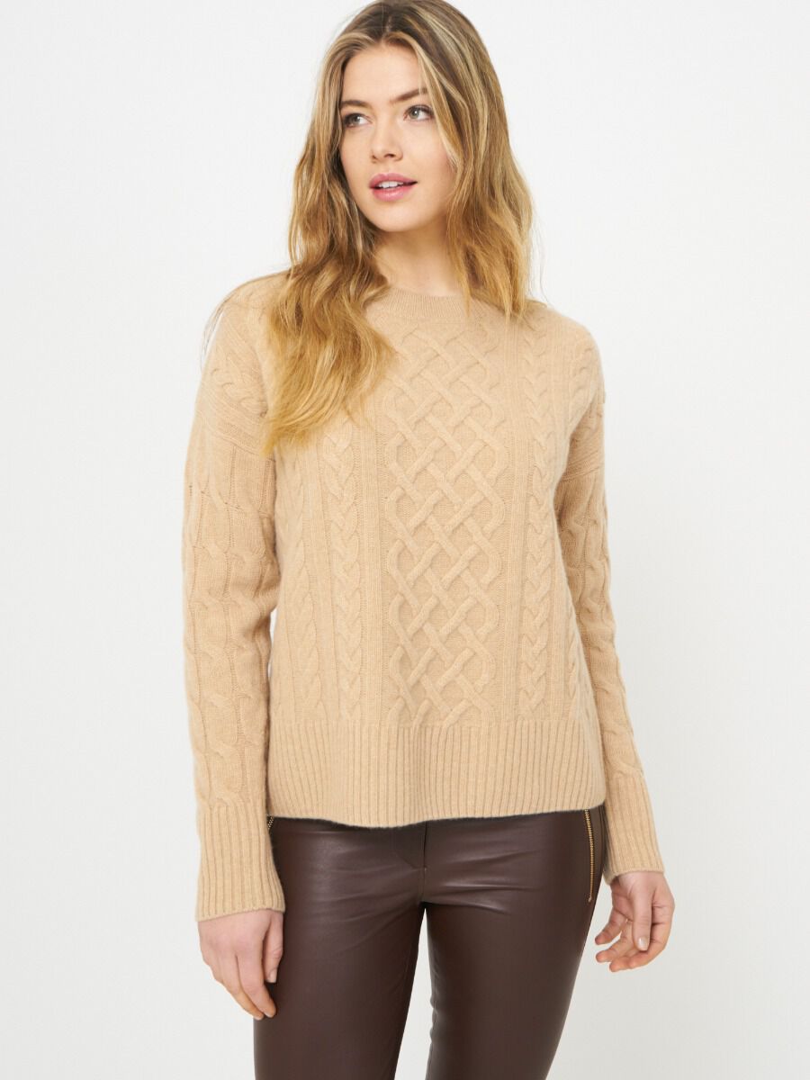 Italian wool cable knit sweater image number 0
