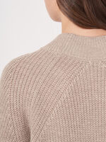 Chunky rib knit V-neck cardigan  image number 4