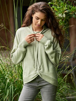 Knitted cotton blend hoodie image number 5