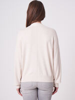 Cotton blend buttoned cardigan with pockets image number 1