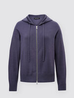 Cotton blend zip-up hoodie  image number 1