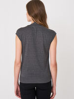 Sleeveless top with tie neck image number 1