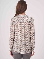 Silk blouse with herringbone print in watercolor image number 1