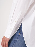 Oversized cotton blouse image number 3