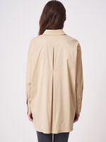 Oversized cotton blouse image number 1