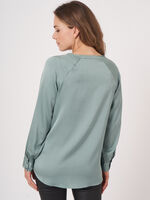 Silk A-line blouse image number 1