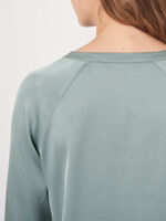 Silk A-line blouse image number 4