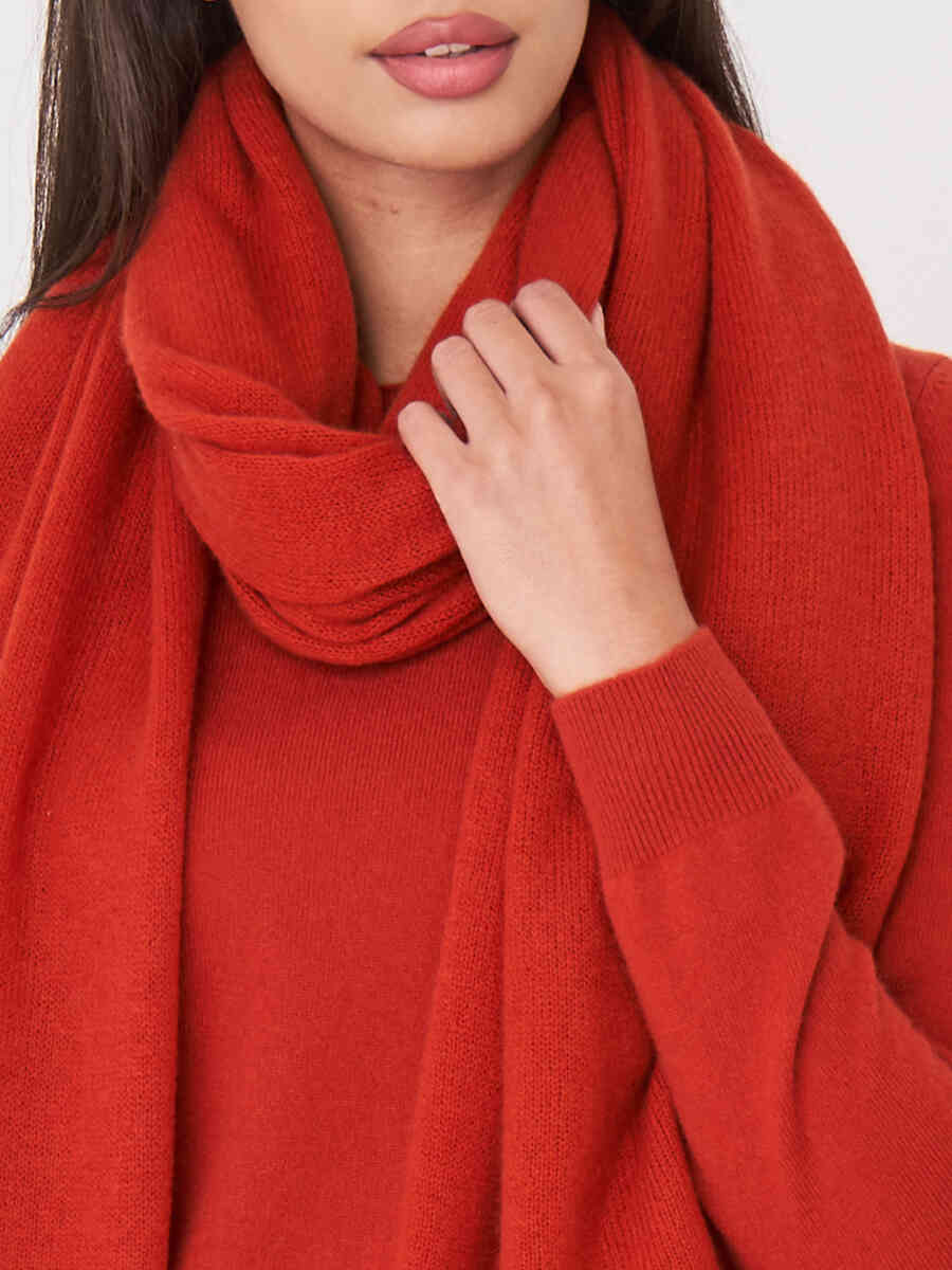 Organic cashmere scarf image number 29
