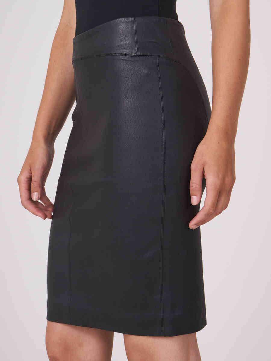 Leather pencil skirt image number 2
