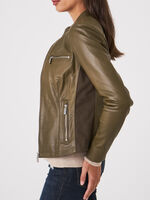 Women's leather jacket image number 2