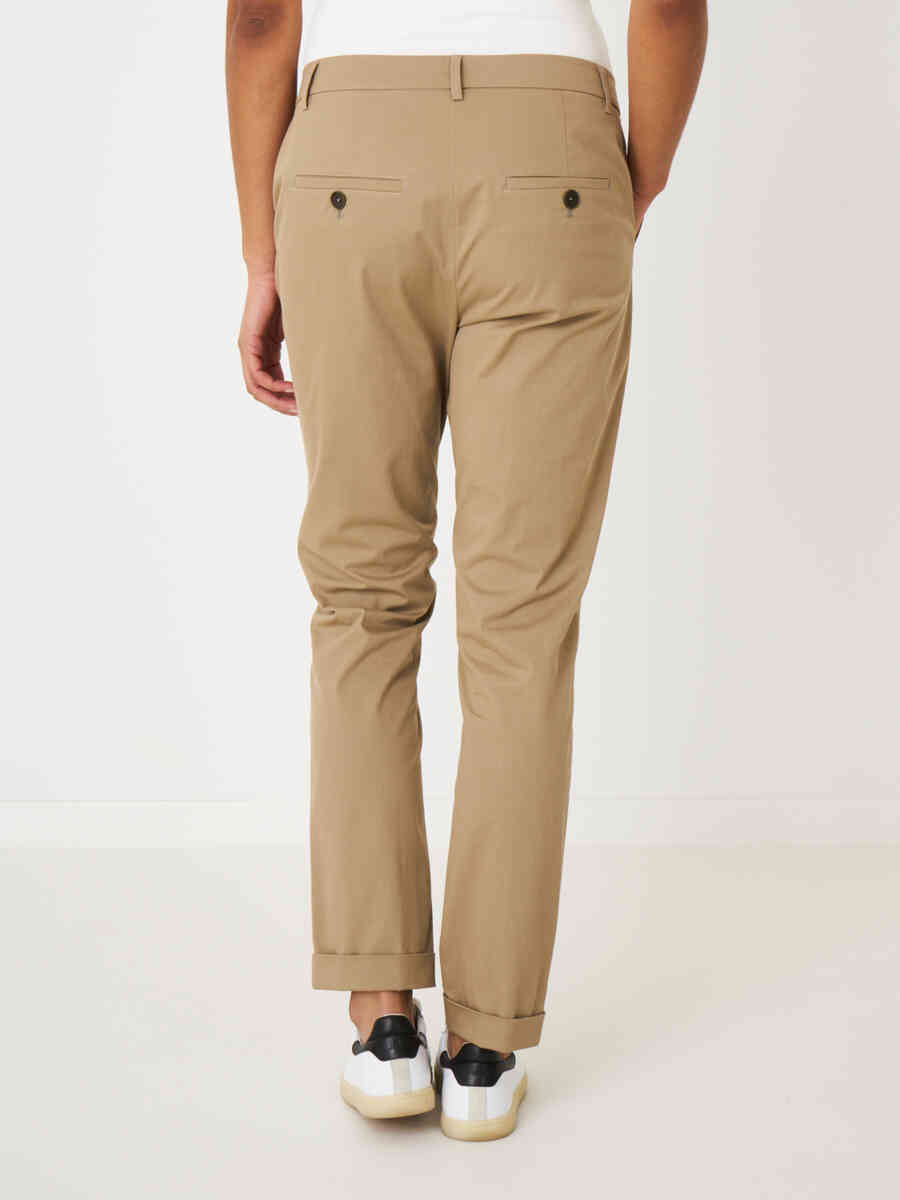 Basic stretch cotton women's chinos image number 1