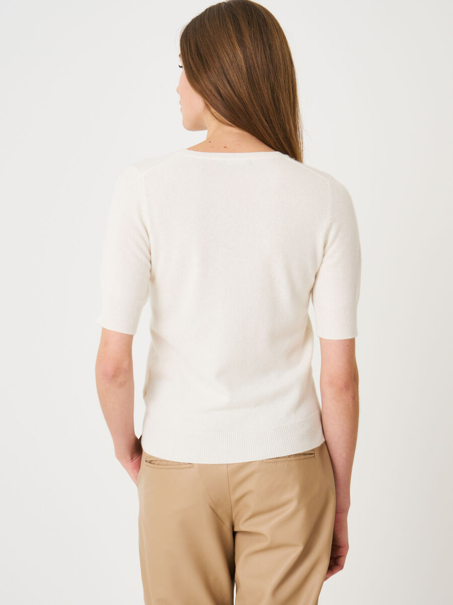 Kaschmir-Pullover mit Kurzarm image number 1