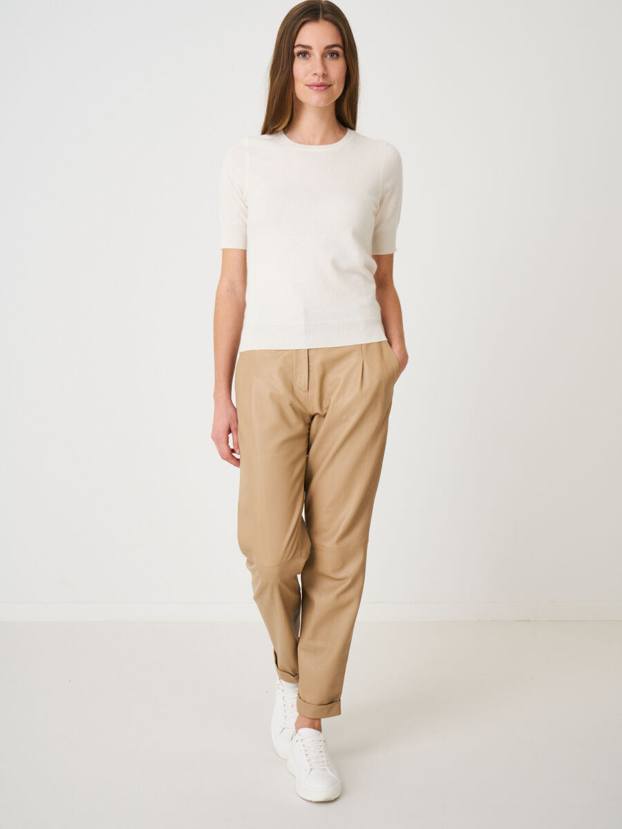 Kaschmir-Pullover mit Kurzarm image number 3