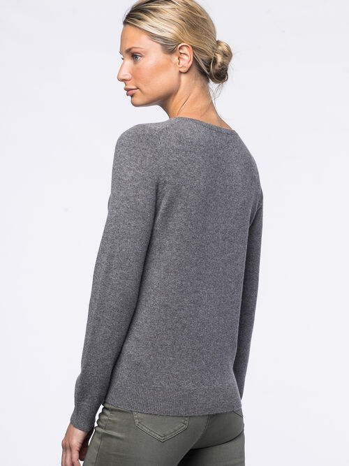Cashmere V-neck jumper