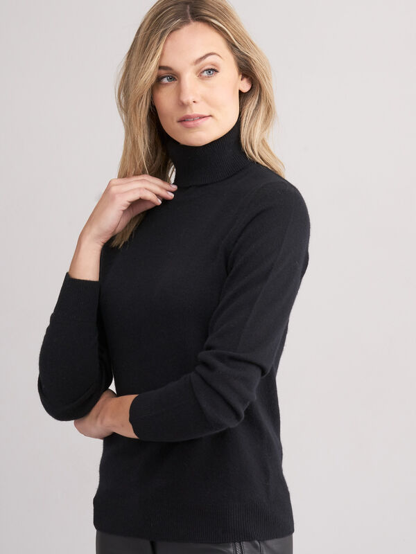Cashmere roll neck sweater image number 0