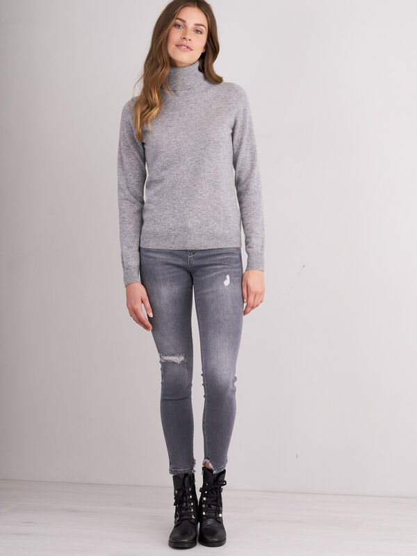 Cashmere trui met rolkraag image number 3