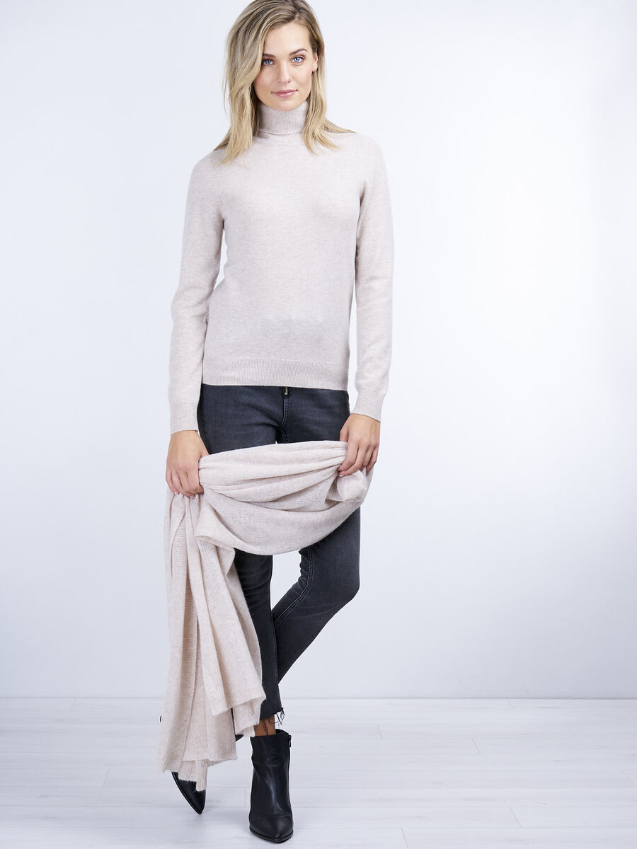 Cashmere trui met rolkraag image number 3