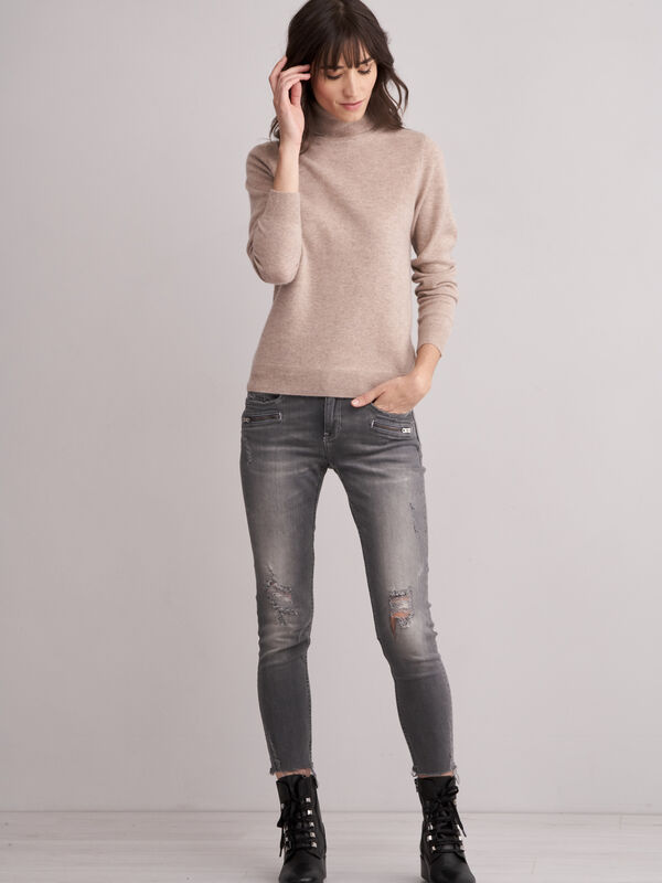 Cashmere trui met rolkraag image number 3
