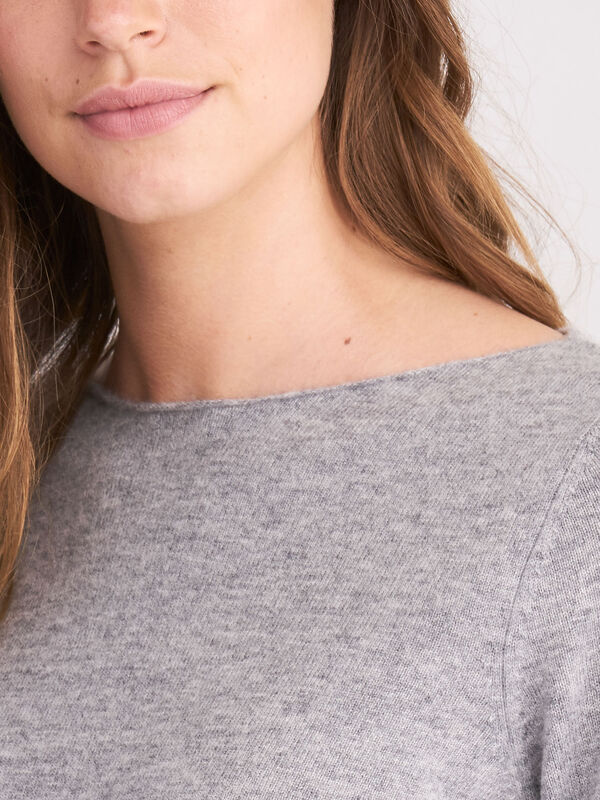 Cashmere boat neck jumper image number 3