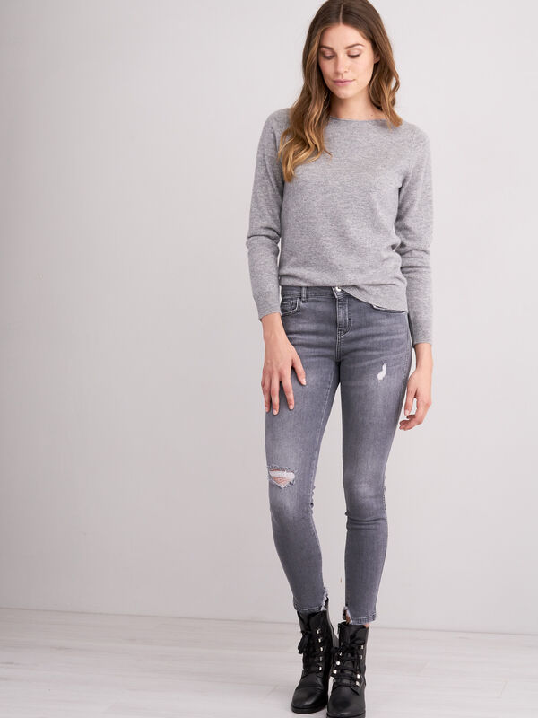 Cashmere boat neck jumper image number 4