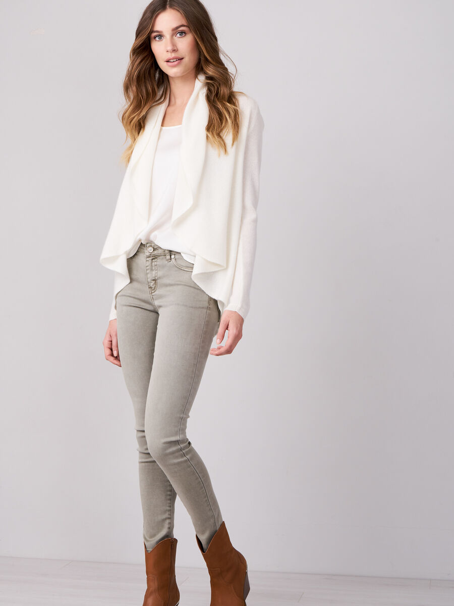 Offener Kaschmir-Cardigan mit Schalkragen image number 3