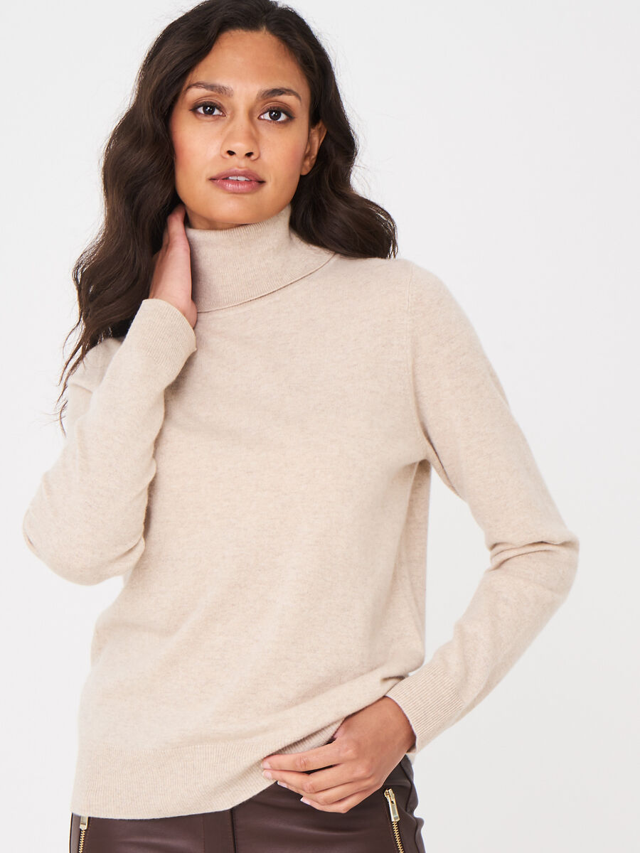 Baby cashmere turtleneck sweater image number 0
