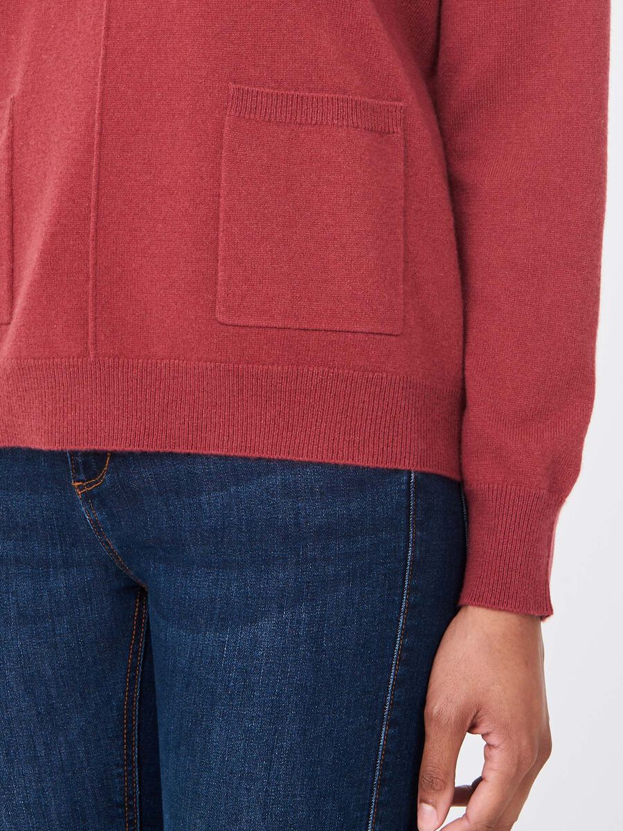 Cashmere sweater with front pockets image number 2
