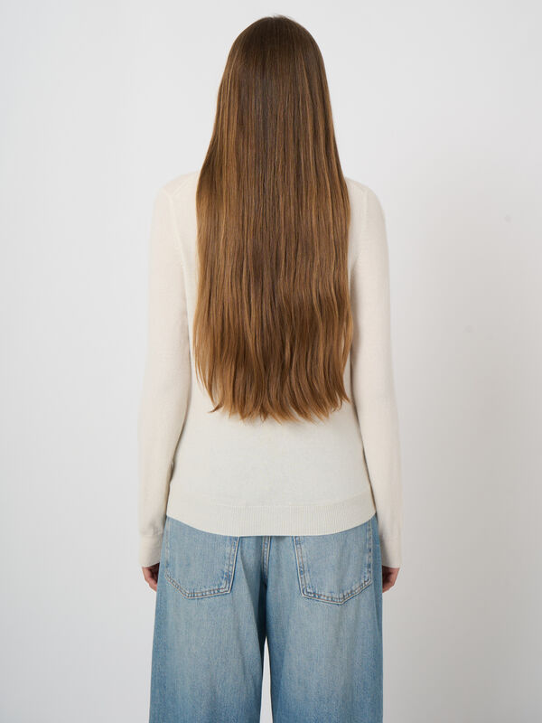 Cardigan fin en cachemire certifi&eacute; GOTS image number 3