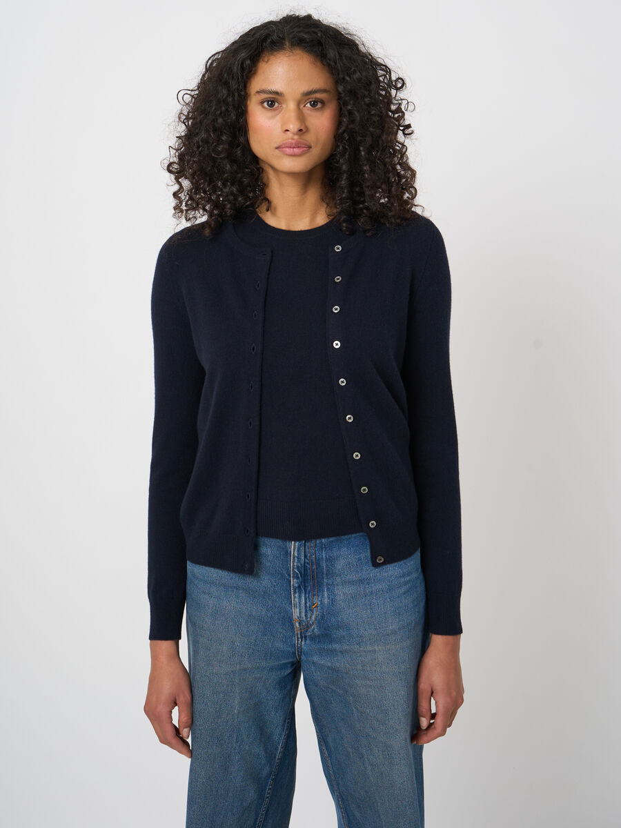 100% Cashmere fine-knit cardigan image number 3