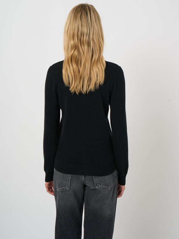 Cardigan en cachemire 100% maille fine, col rond image number 3