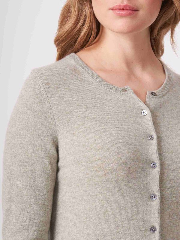 100% Cashmere fine-knit cardigan image number 2