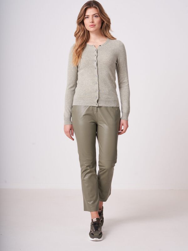 100% Cashmere fine-knit cardigan image number 3