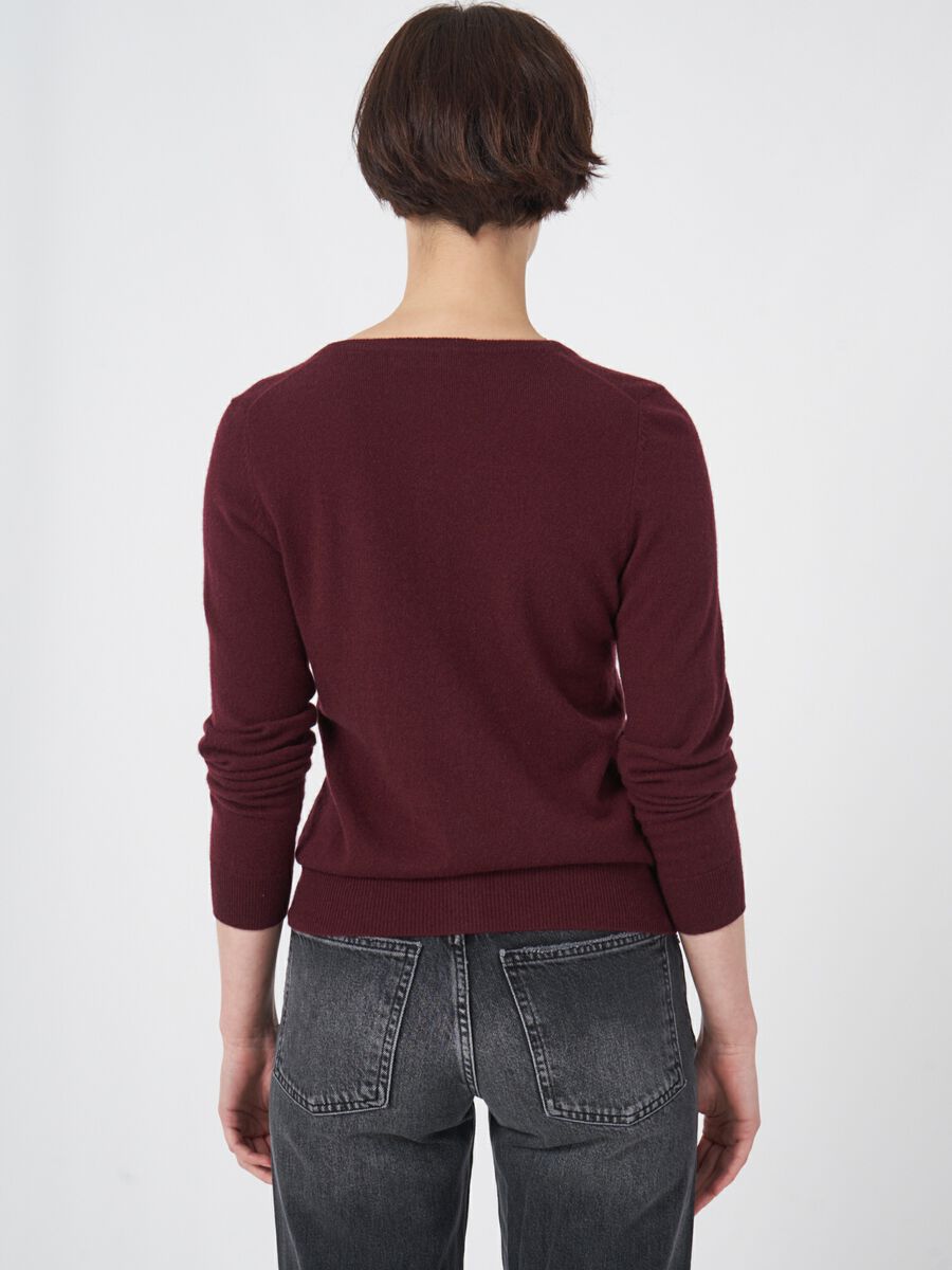 Basic-Strickjacke mit Rundhalsausschnitt aus Bio-Kaschmir image number 88