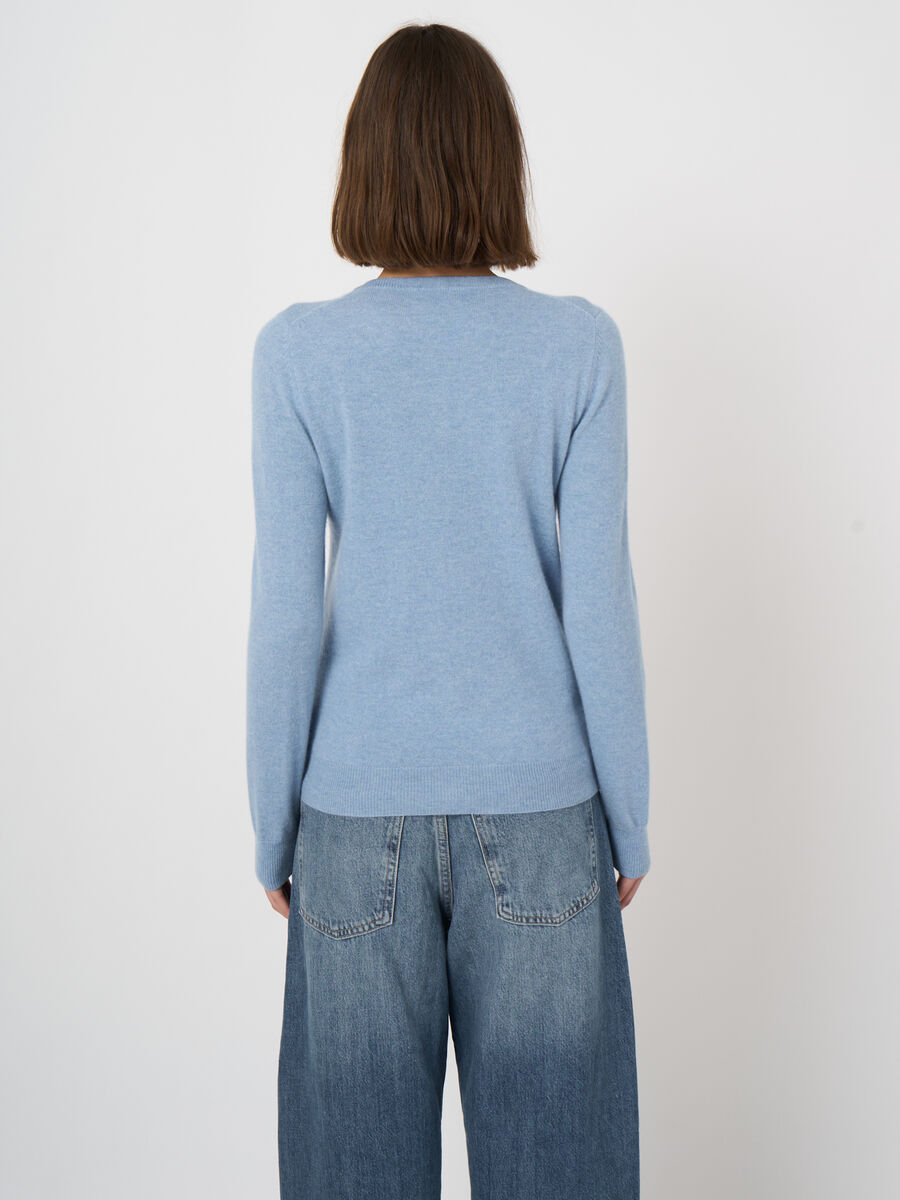 Cardigan en cachemire 100% maille fine, col rond image number 3